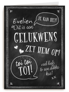 succes kaart een gelukswens