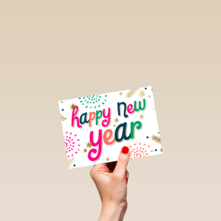 Happy New Year kleurrijk