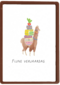Lama verjaardagskaart fijne verjaardag