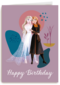Frozen verjaardagskaart Elsa en Anna
