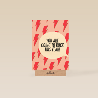 nieuwjaarskaart goede voornemens you are going to rock this year