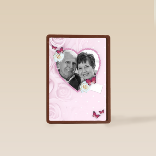 x jaar getrouwd in een hart met vlinders