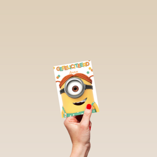 Despicable Me minion carl meisje gefeliciteerd
