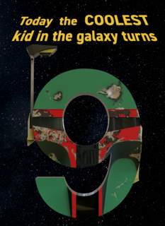 Star Wars verjaardagskaart 9 jaar