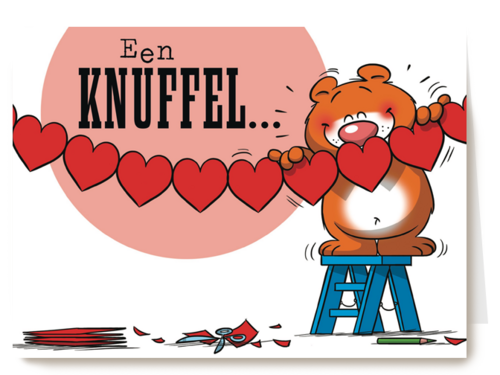 funny mail een knuffel