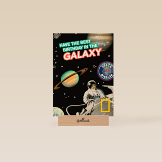 verjaardag kaart jongen best birthday galaxy