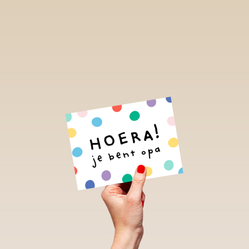 geboorte kleinkind hoera je bent opa