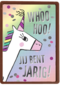 woohoo jij bent jarig met een regenboog eenhoorn