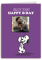 Peanuts Happy Bday Fotokaart