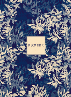 Sterkte kaart wit blauwe bloemen