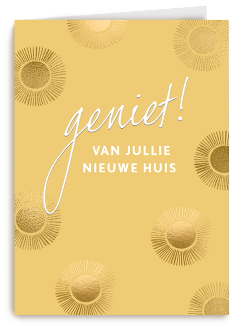 verhuisd kaart geniet van jullie nieuwe huis