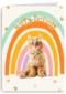 Regenboog kat Happy Birthday