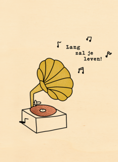 Verjaardagskaart Lang Zal Je Leven Muziek