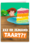 Toy Story kaart Zei er iemand taart