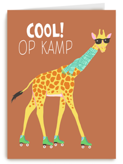 Giraf Cool Op Kamp 