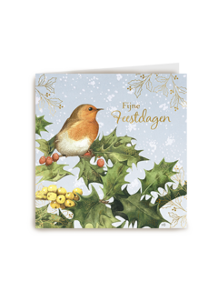 Marjolein Bastin Fijne Feestdagen Vogel