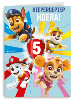 Paw Patrol hieperdepiep hoera