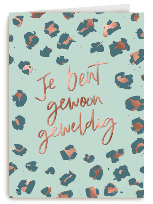 je bent geweldig met luipaardpatroon