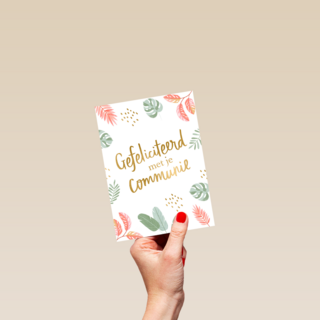 Gefeliciteerd met je communie floral