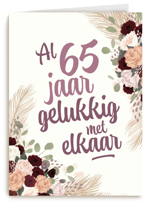 Al 65 jaar gelukkig met elkaar