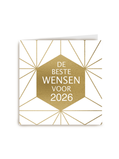 Nieuwjaar 2026 goud grafisch