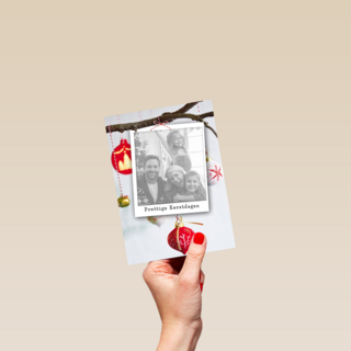 tak kerstversiering fotokaart