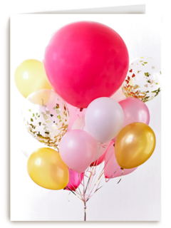 van harte met deze roze ballonnen