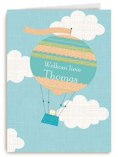 luchtballon wolken
