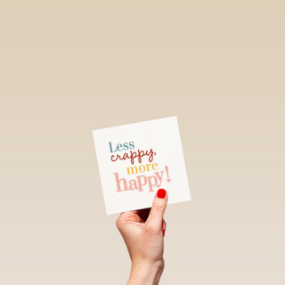 Sterktekaart less crappy more happy