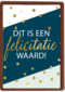 Felicitatie kaart man vrouw dit is een felicitatie waard