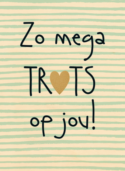 geslaagd kaart zo mega trots op jou