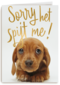 verjaardag te laat sorry het spijt me puppy