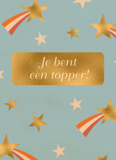 Compliment kaart je bent een topper