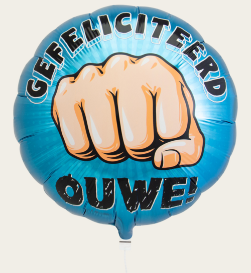 Ballon Gefeliciteerd Ouwe Multi