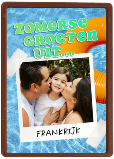 Zomer groeten uit zwembad
