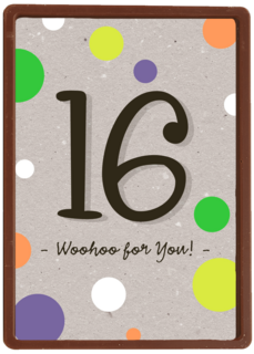 Verjaardagskaart 16 tiener jongen woohoo for you