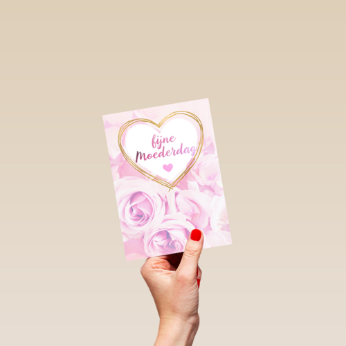 moederdag kaart klassiek rozen fijne moederdag