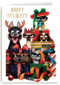 Kerstkaart Folio cats and dogs