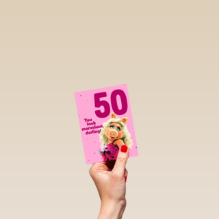 Miss piggy verjaardagskaart you look marvelous