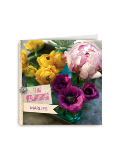 felicitatie met bloemen
