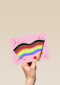 Happy Pride waving flag