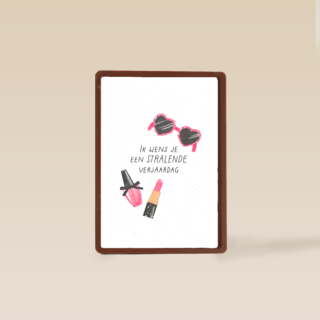 Verjaardagskaart een stralende verjaardag