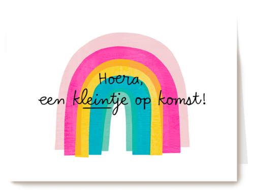 zwangerschap felicitatie klassiek hoera een kleintje op komst