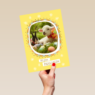 Pasen Vrolijke paasdagen lammetje