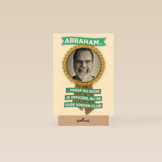 een mooie fotokaart voor abraham