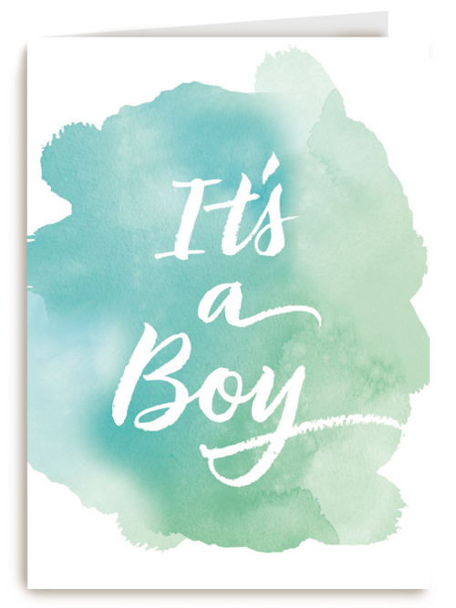 watercolor it is a boy