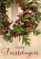 kerstkrans fijne feestdagen