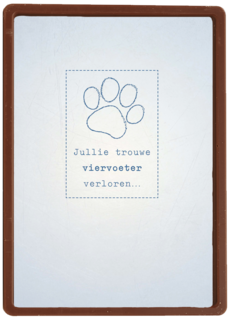 dierenpootje viervoeter verloren