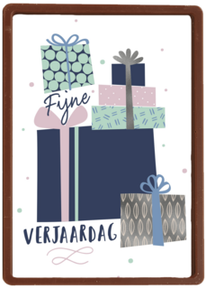 fijne verjaardag met deze cadeaus