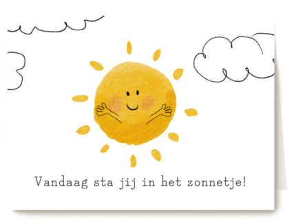 zomaar kaart in het zonnetje